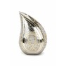 TORQUAY TEARDROP SILVER & GOLD ENGRAVED CREMATION ASHES URN