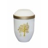 TREE WHITE BIO CREMATION ASHES URN